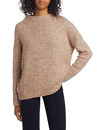Tweed Wool-Alpaca Blend Sweater