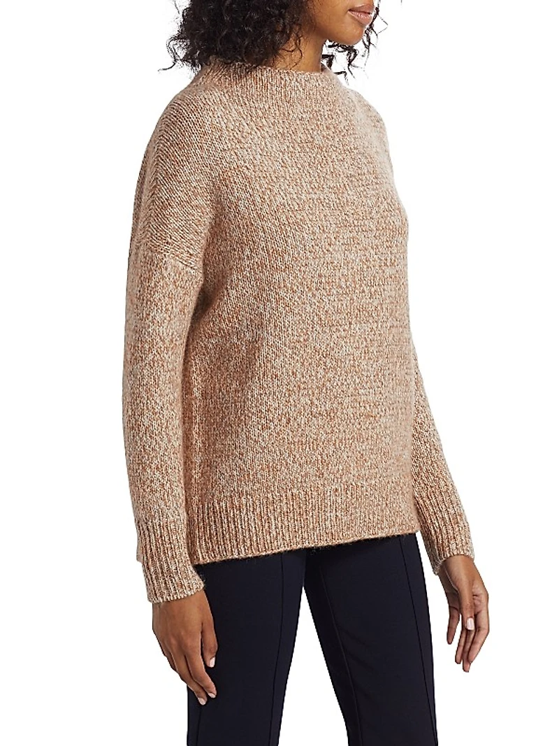 Tweed Wool-Alpaca Blend Sweater