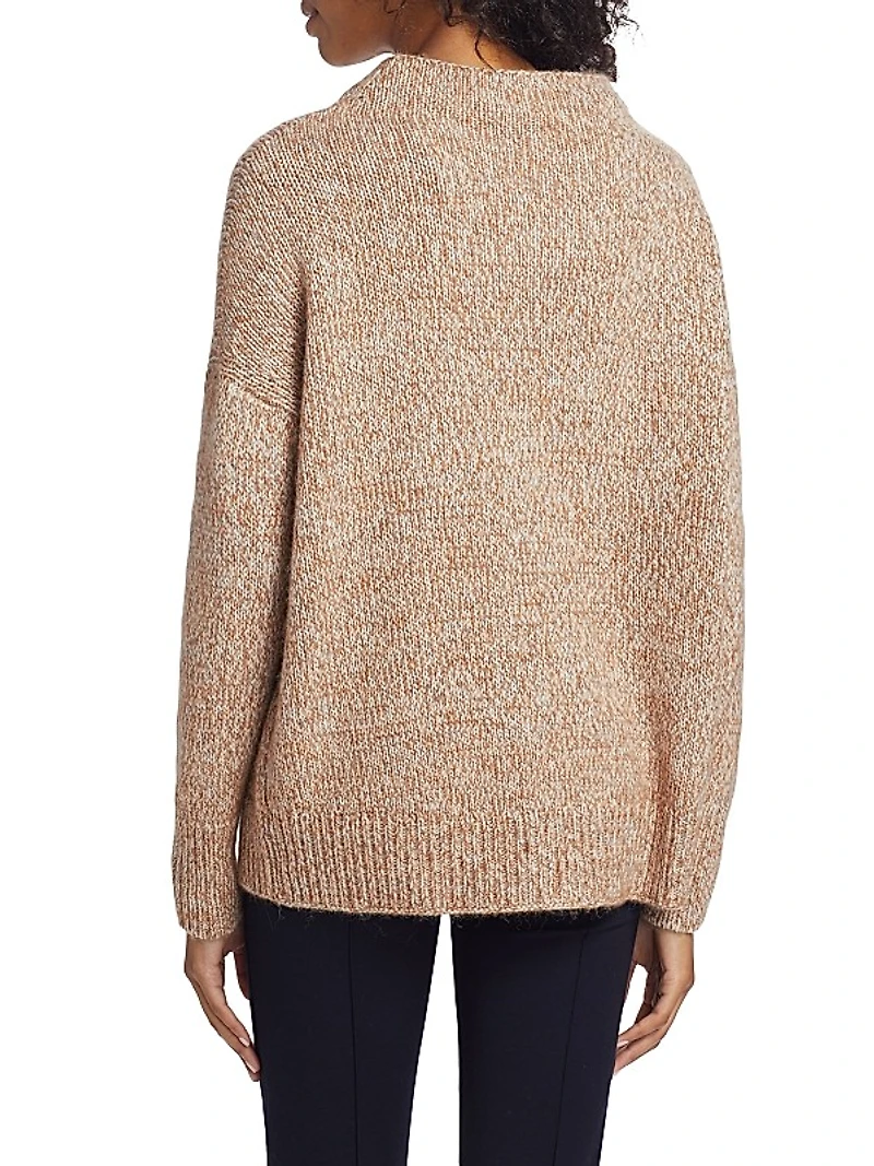 Tweed Wool-Alpaca Blend Sweater