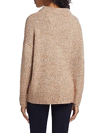Tweed Wool-Alpaca Blend Sweater