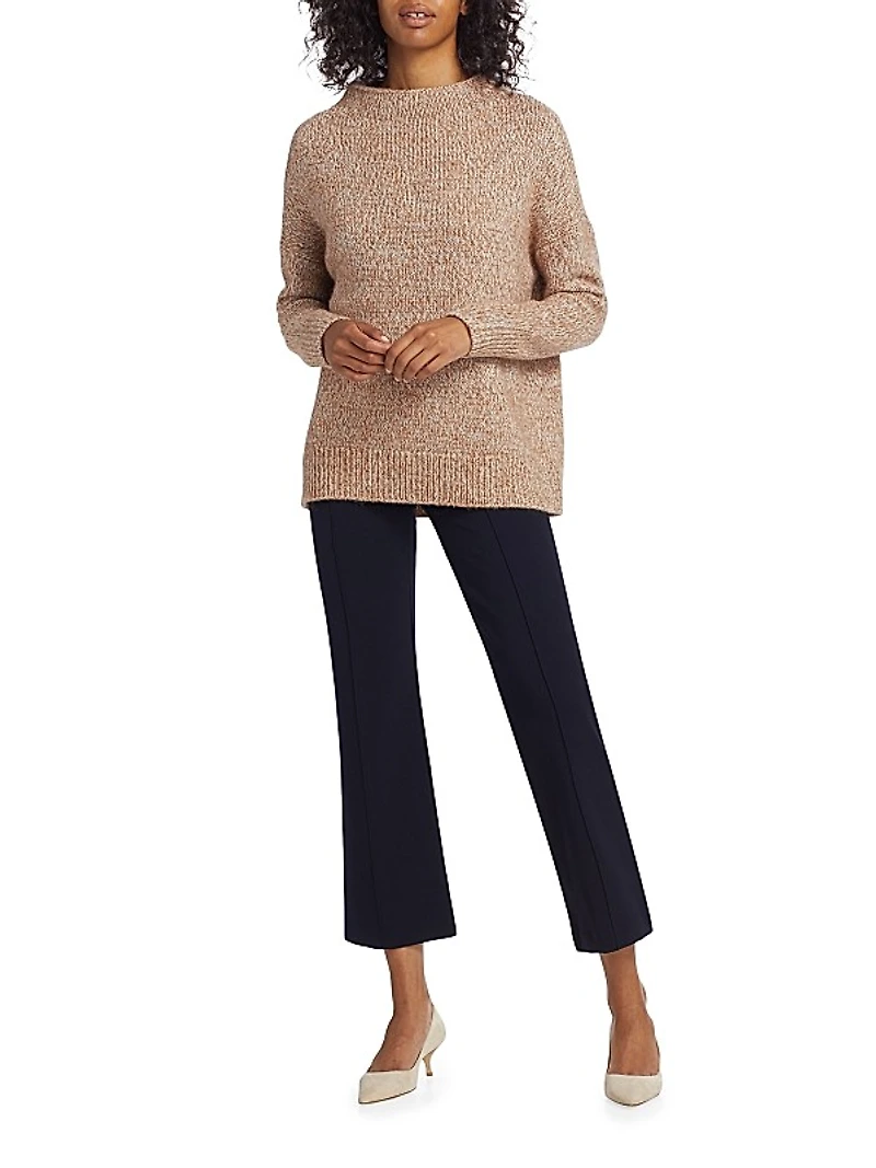 Tweed Wool-Alpaca Blend Sweater