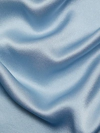 Cap-Sleeve Silk Satin Blouse