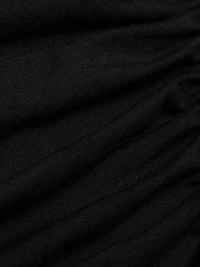 Gathered Long-Sleeve Midi-Dress