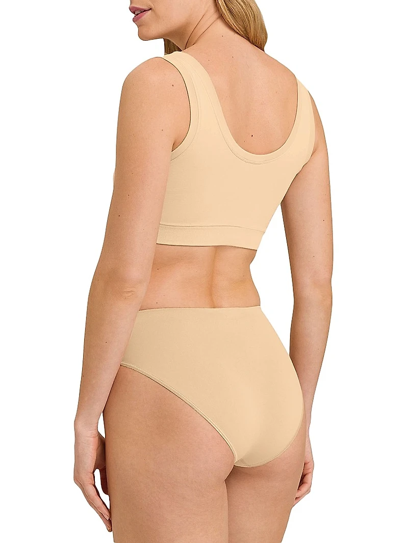 Touch Feeling Padded Crop Top