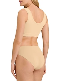 Touch Feeling Padded Crop Top