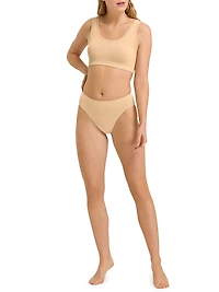 Touch Feeling Padded Crop Top