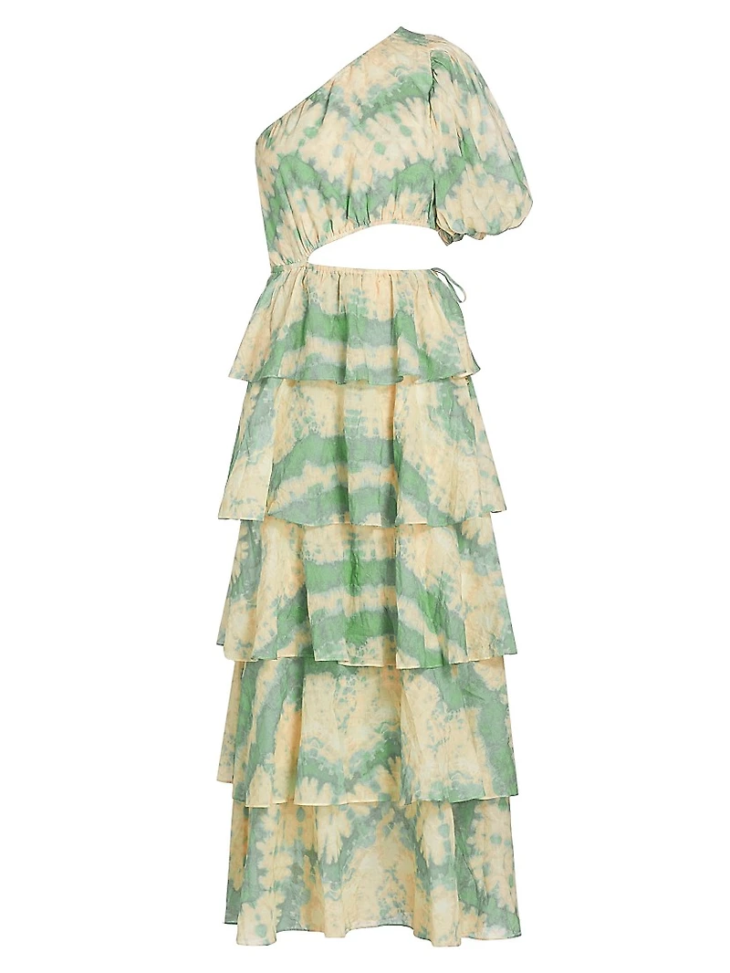 Mirage Tie-Dyed Cotton Voile Maxi Dress