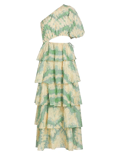 Mirage Tie-Dyed Cotton Voile Maxi Dress