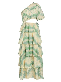 Mirage Tie-Dyed Cotton Voile Maxi Dress