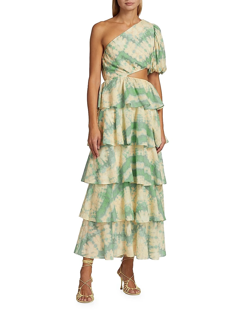 Mirage Tie-Dyed Cotton Voile Maxi Dress