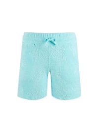Little Boy's & Terry Cloth Jacquard Shorts