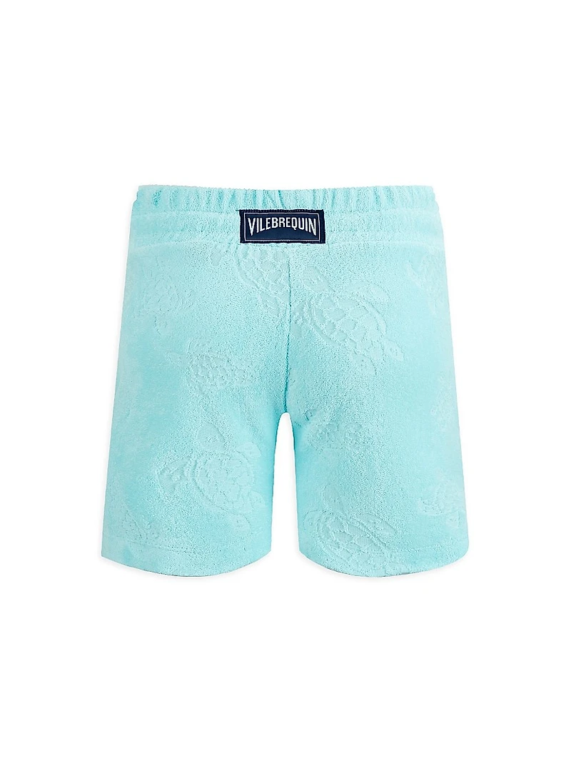 Little Boy's & Terry Cloth Jacquard Shorts
