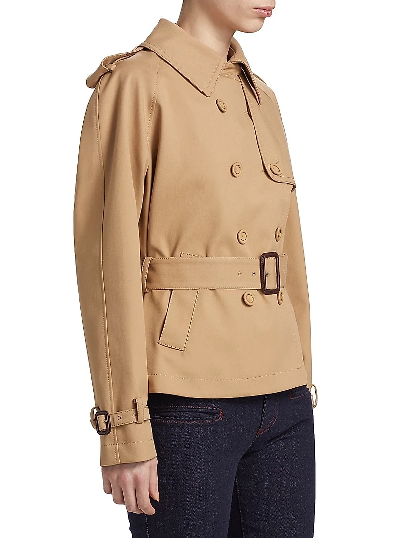 Corday Stretch-Cotton Double-Breasted Jacket