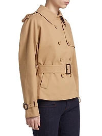 Corday Stretch-Cotton Double-Breasted Jacket