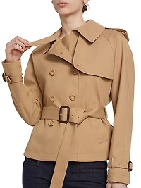 Corday Stretch-Cotton Double-Breasted Jacket