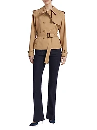 Corday Stretch-Cotton Double-Breasted Jacket