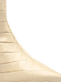 Maryana Crocodile-Embossed Leather Knee-High Boots