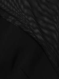 Andie Semi-Sheer Turtleneck Gown