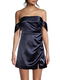 Paz Strapless Satin Minidress
