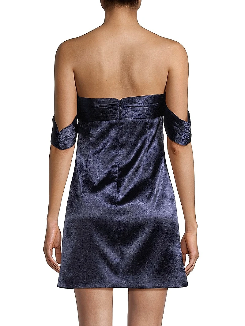 Paz Strapless Satin Minidress