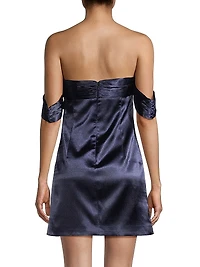 Paz Strapless Satin Minidress