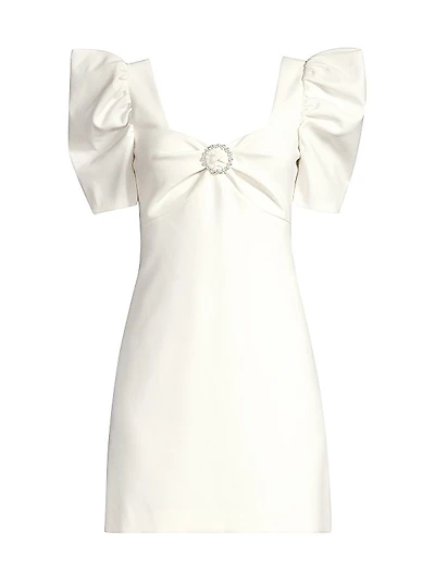 Brontë Faux Pearl-Embellished Minidress