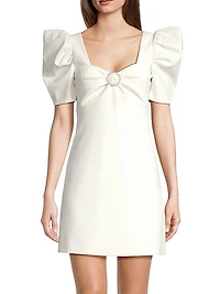 Brontë Faux Pearl-Embellished Minidress