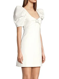 Brontë Faux Pearl-Embellished Minidress