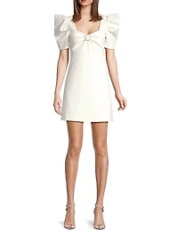 Brontë Faux Pearl-Embellished Minidress