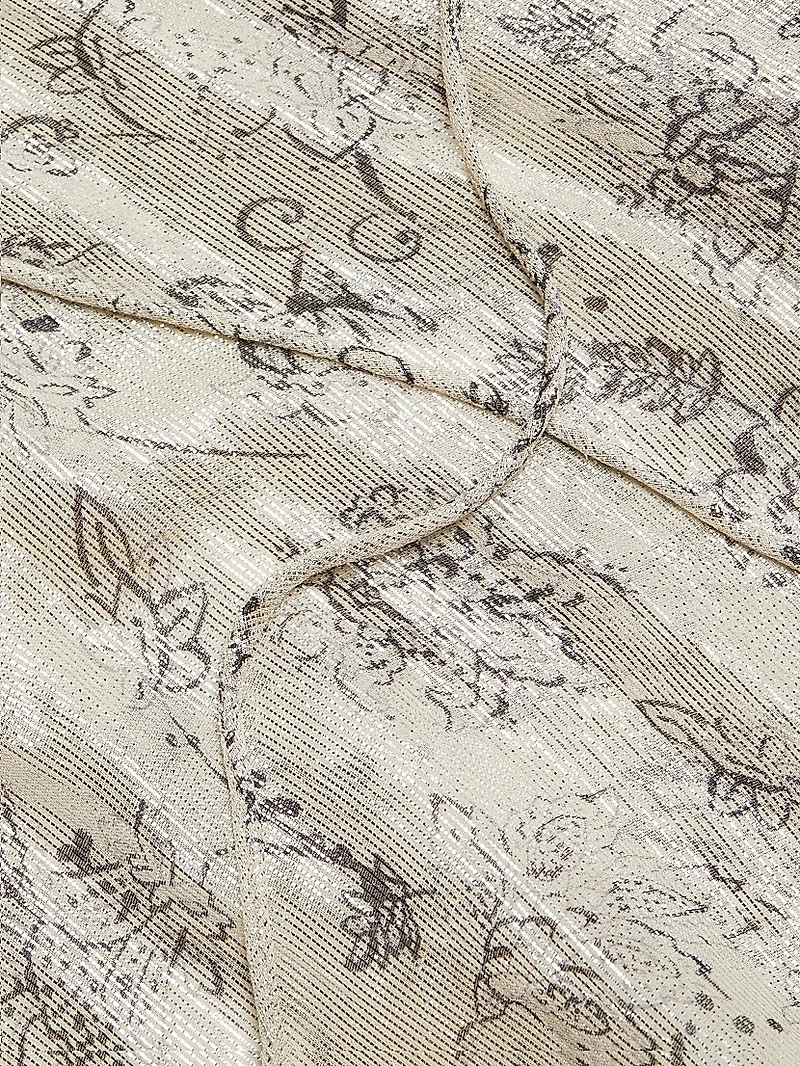 Meredith Smocked Metallic Top