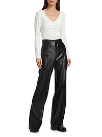 Charlene Jersey V-Neck Top