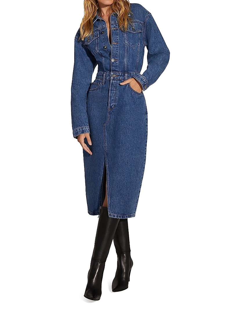 The City Denim Shirtdress