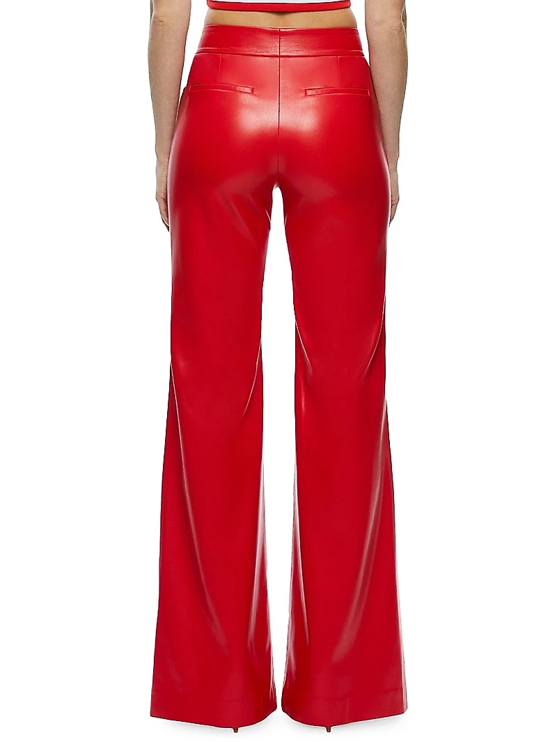 Dylan Vegan Leather High-Rise Pants