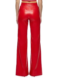 Dylan Vegan Leather High-Rise Pants