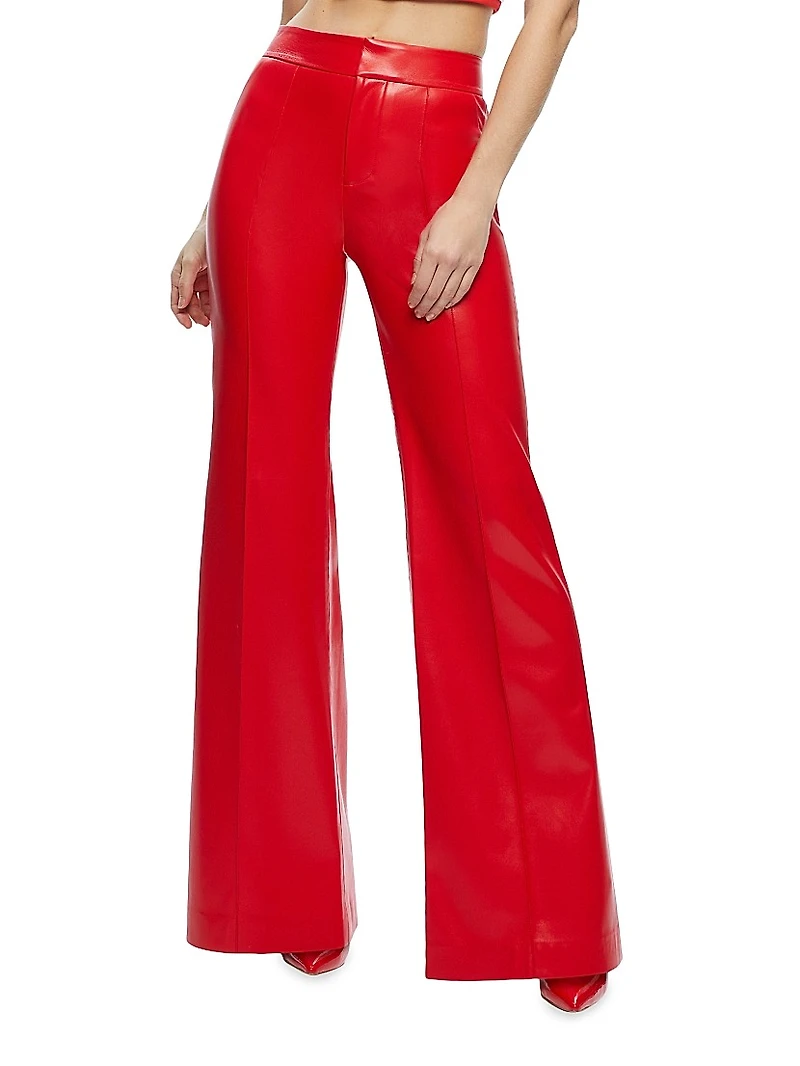 Dylan Vegan Leather High-Rise Pants