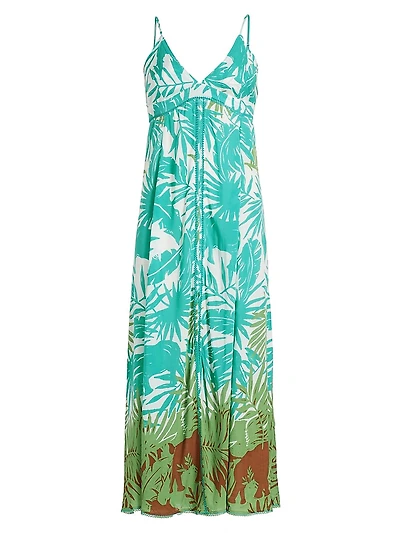 Denise Long Floral Slip Dress