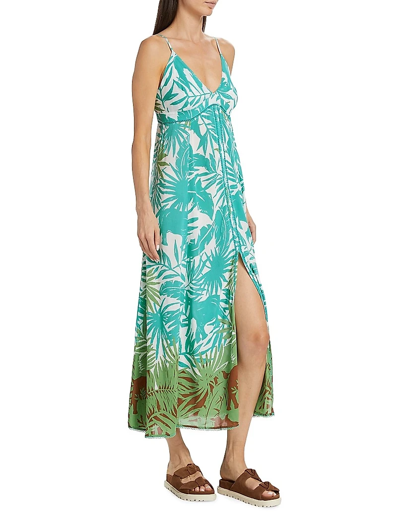 Denise Long Floral Slip Dress