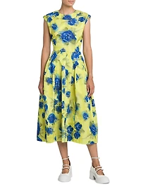 Floral Cotton-Blend Blouse