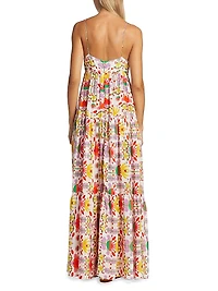 Merle Floral Crepe Maxi Dress