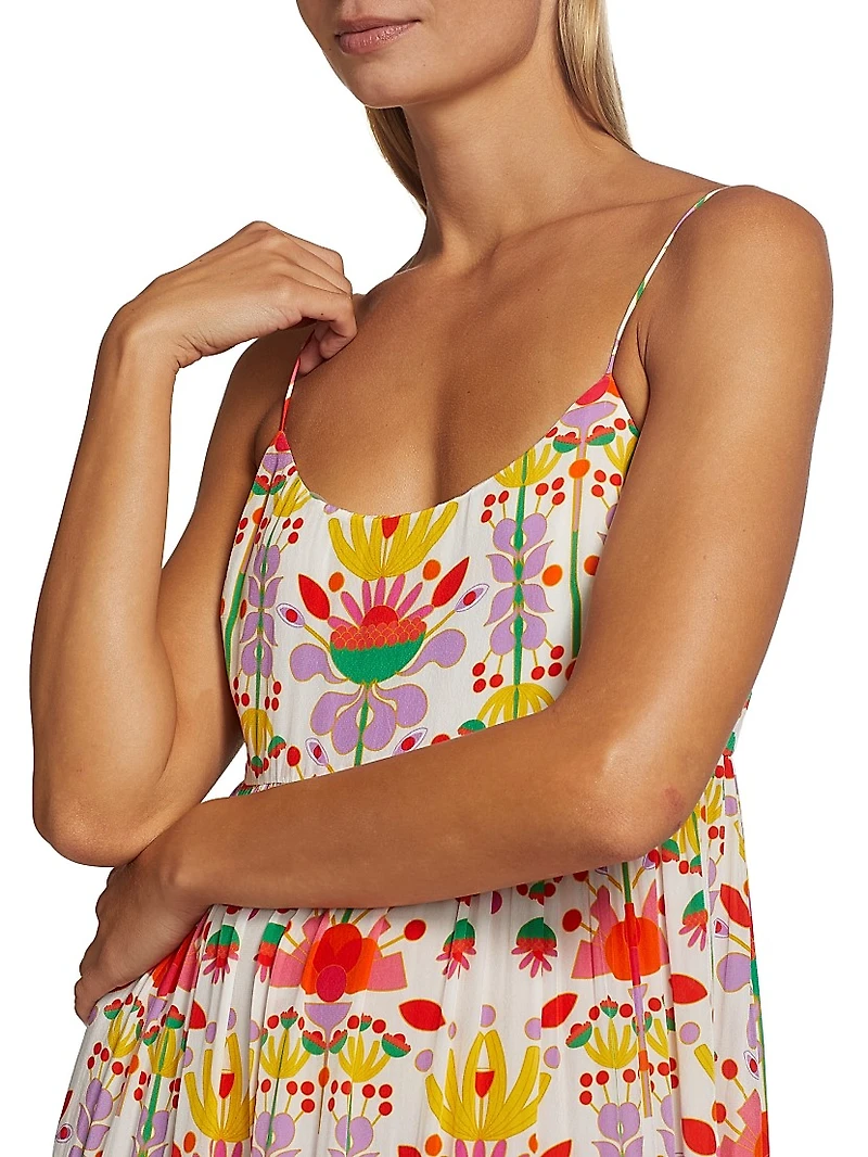 Merle Floral Crepe Maxi Dress