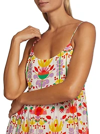 Merle Floral Crepe Maxi Dress