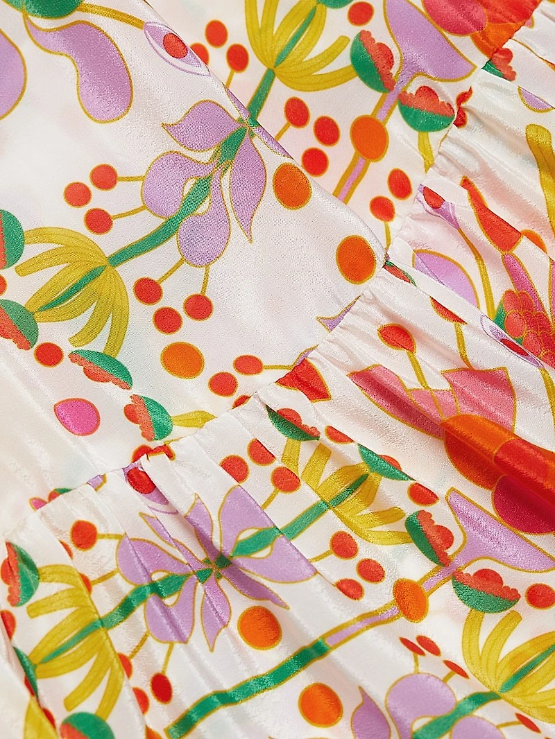 Merle Floral Crepe Maxi Dress