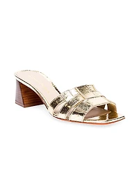 Venere 50MM Metallic Leather Sandals