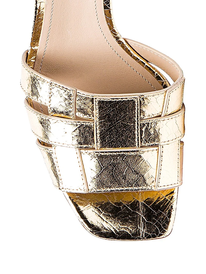 Venere 50MM Metallic Leather Sandals