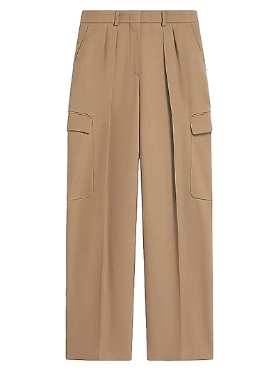 Oversized Cotton-Blend Cargo Trousers