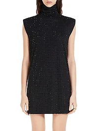 Studded Sleeveless Minidress