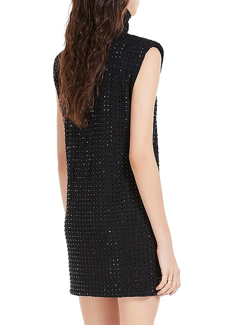 Studded Sleeveless Minidress