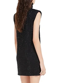Studded Sleeveless Minidress