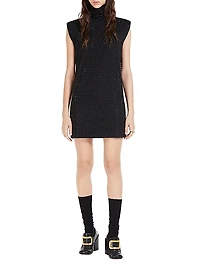 Studded Sleeveless Minidress