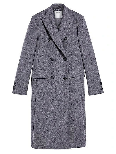 Double-Breasted Wool & Cashmere Coat